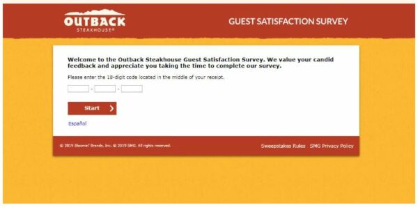 Telloutback - Outback Steakhouse Survey